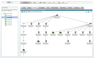 The topology view of the TH SCOPE provides an up-to-date overview of the entire network structure at any time.